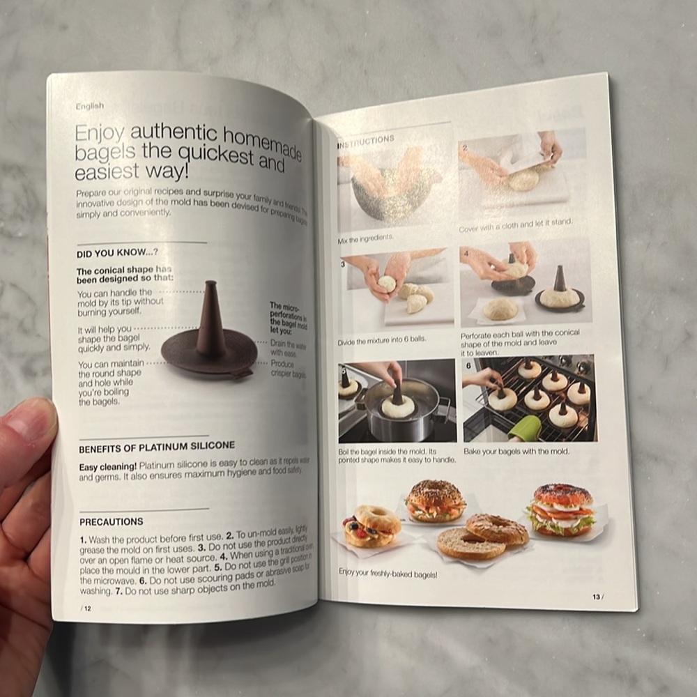 Lekue silicone bagel making set. Instructions. Two packages of Legit bagel mix! - Picture 3 of 7